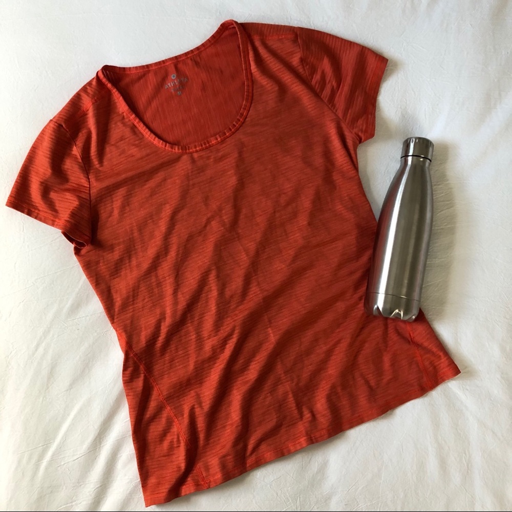 Athleta orange active t-shirt M